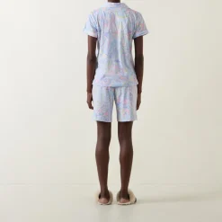 Paisley Print Shorts Pyjama Set