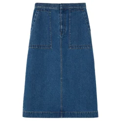 Patch Pocket Denim Skirt