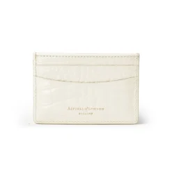 Patent-Croc Shield Logo Leather Cardholder