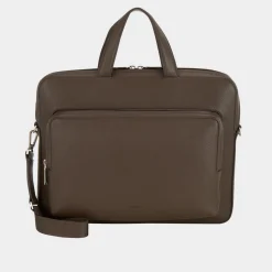 Pebbled Leather Briefcase