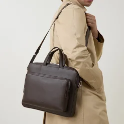 Pebbled Leather Briefcase