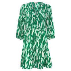 Penele Squiggle Print Swing Dress