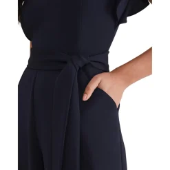 Petite Kallie V Neck Frill Jumpsuit