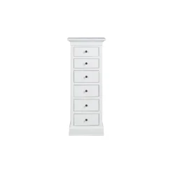 Pietra 6-Drawer Tall Chest White