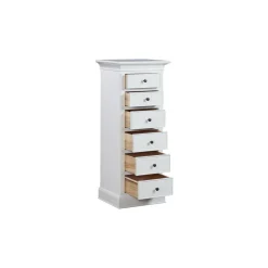 Pietra 6-Drawer Tall Chest White