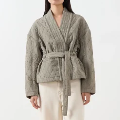 Pifita Diamond Quilted Belted Jacket