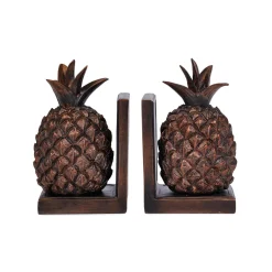 Pineapple Bookends, Set of Two