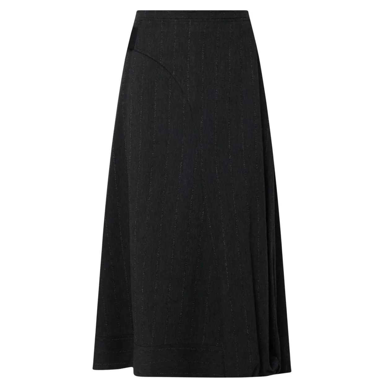 Pinstripe Pleated Skirt