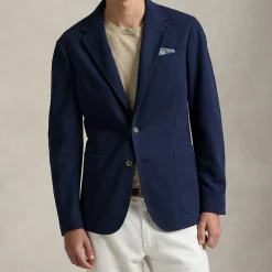 Pique Single-Breasted Blazer