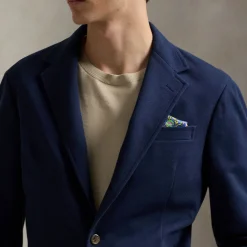 Pique Single-Breasted Blazer