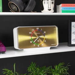 Planet Mantel Clock White