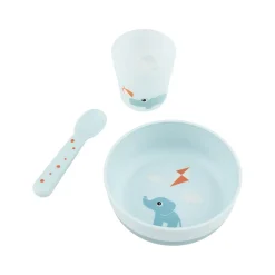 Playground Blue Three-Piece Foodie First Meal Set