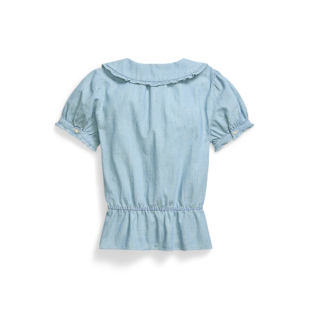 Pleated Denim Blouse 8-12 Years