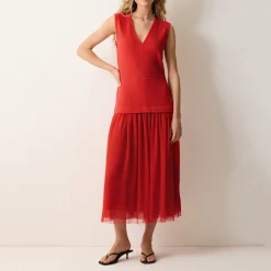 Pleated Hybrid Dress