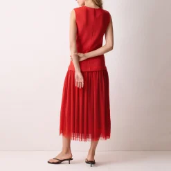 Pleated Hybrid Dress