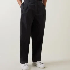 Pleated Straight Leg Trousers