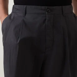 Pleated Straight Leg Trousers