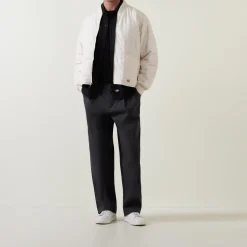 Pleated Straight Leg Trousers