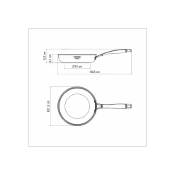 3-Ply Stainless Steel Frying Pan 20cm