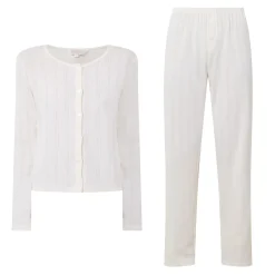 Pointelle Cardigan Pyjama Set