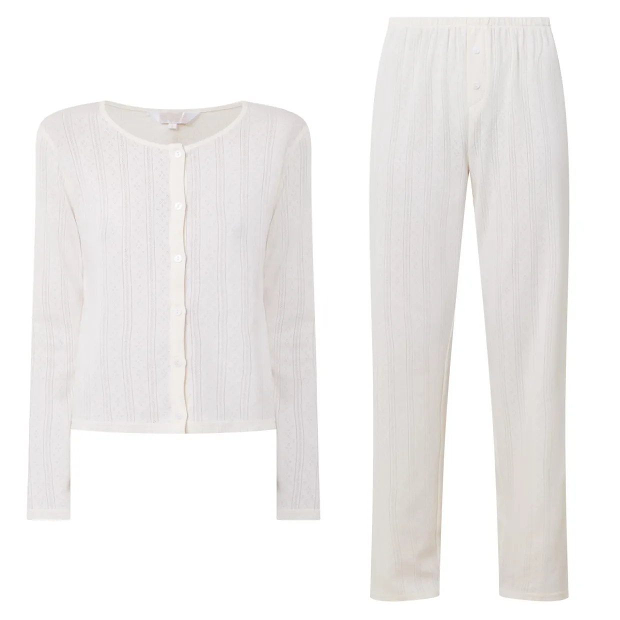 Pointelle Cardigan Pyjama Set