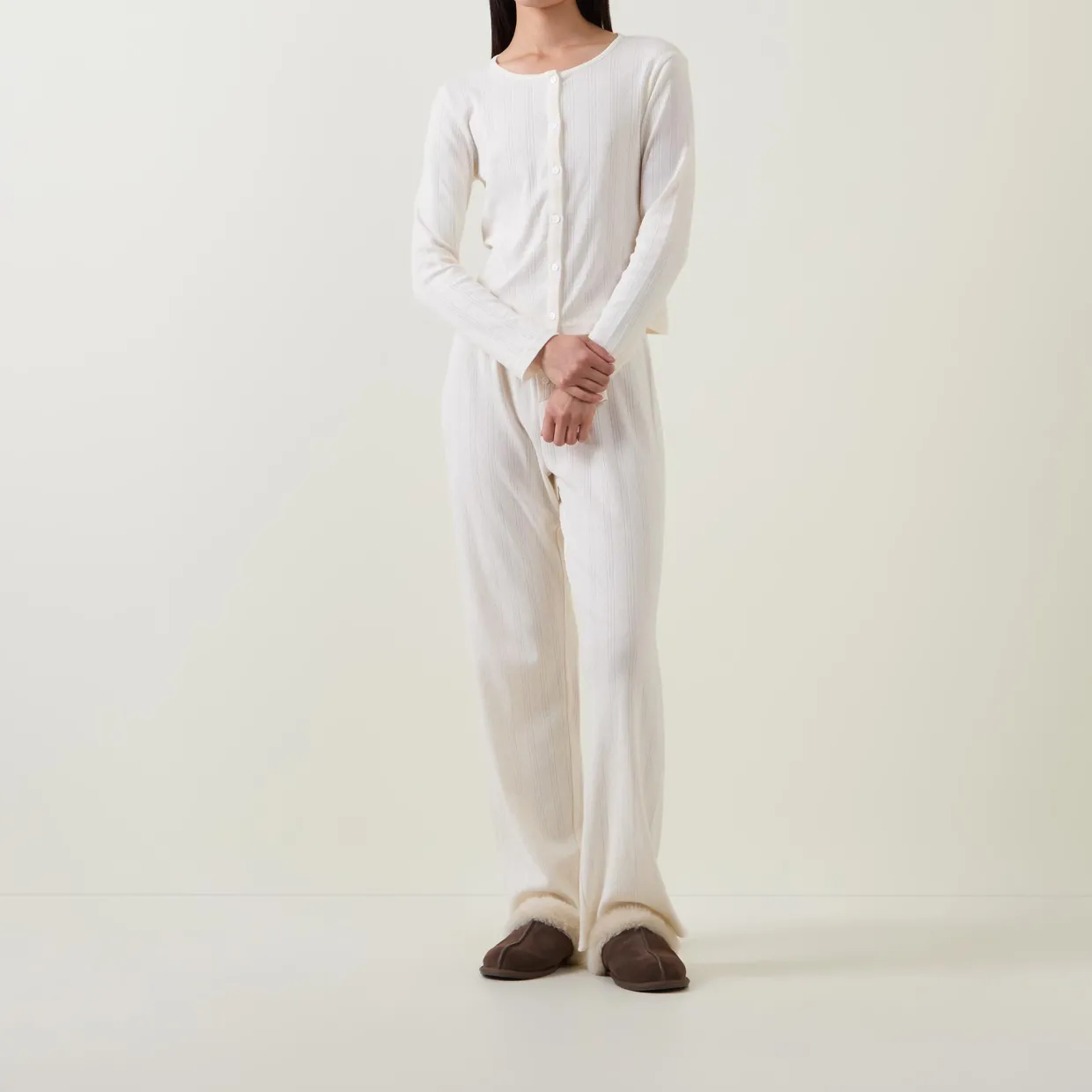 Pointelle Cardigan Pyjama Set