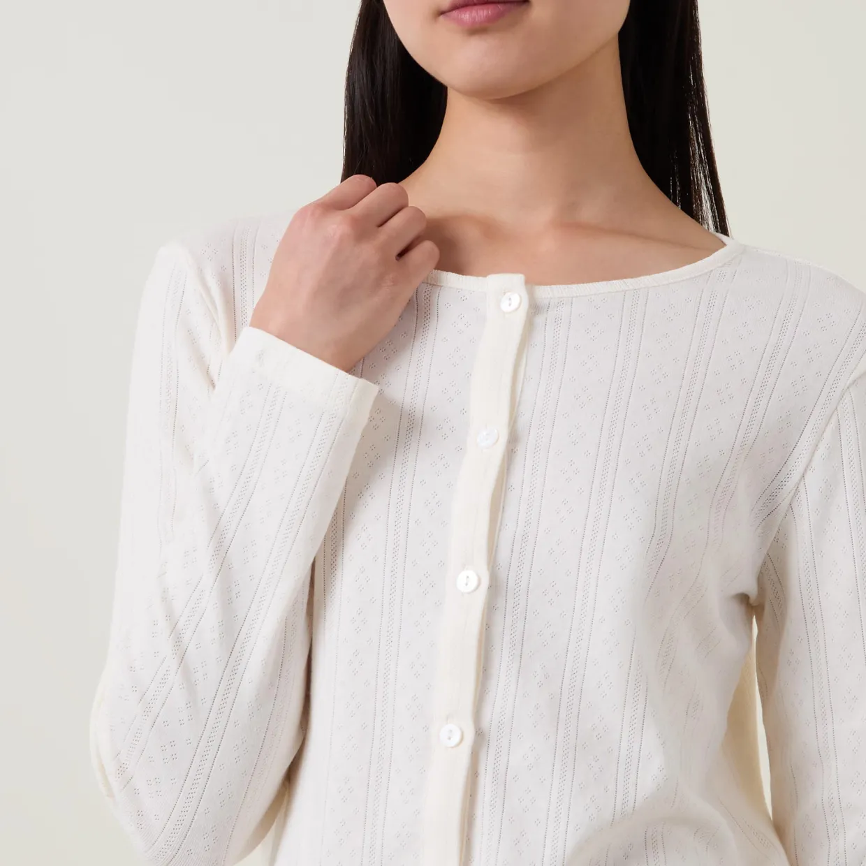 Pointelle Cardigan Pyjama Set
