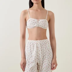 Pointelle Floral Pyjama Top