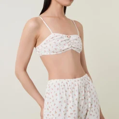 Pointelle Floral Pyjama Top