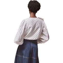 Polka Dot Frill Detail Bodysuit