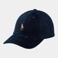 Polo Player Logo Corduroy Baseball Cap