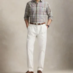 Polo Player Logo Oxford Check Shirt