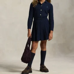 Polo Pony Two-Piece Cardigan & Skirt Set 3-6 Years