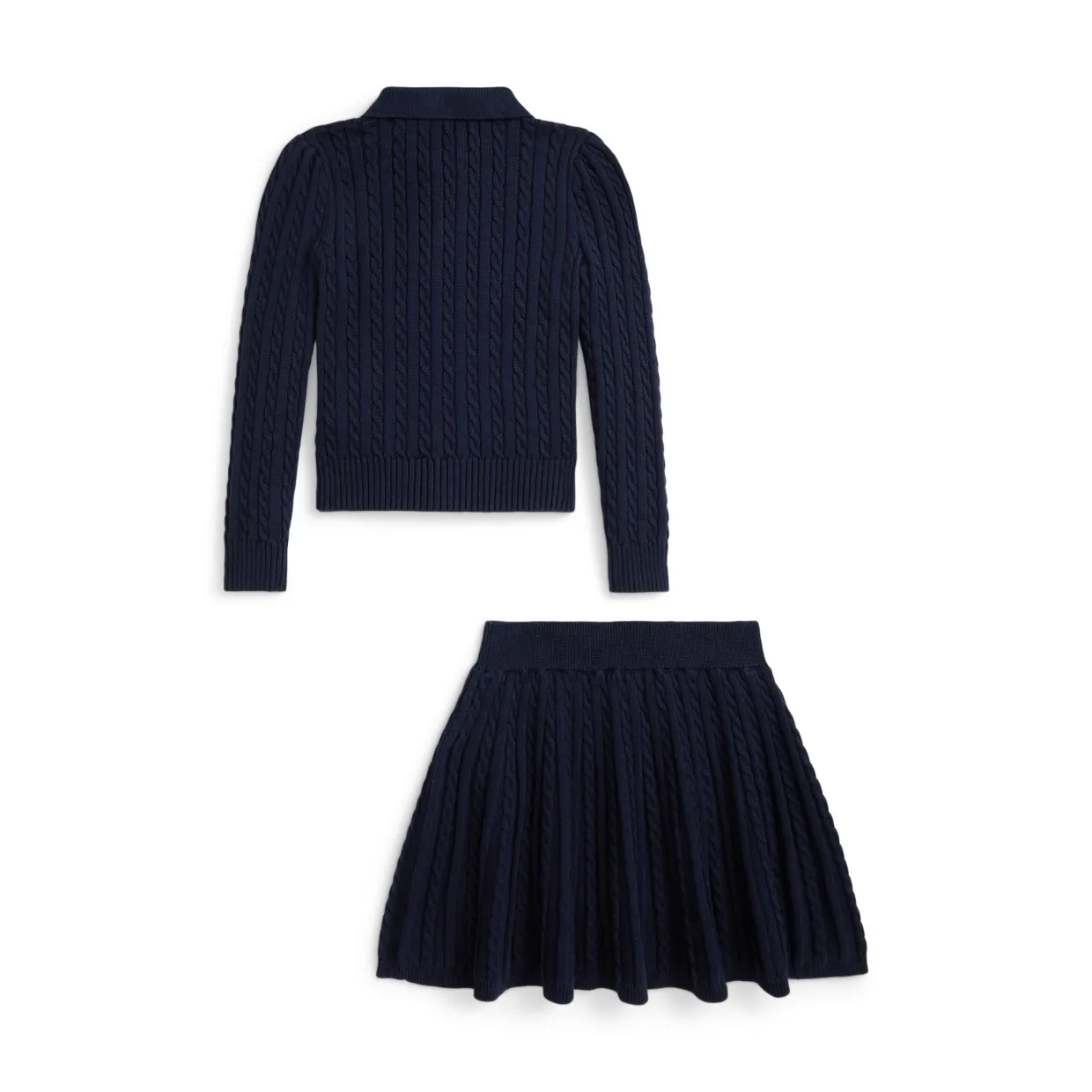 Polo Pony Two-Piece Cardigan & Skirt Set 3-6 Years