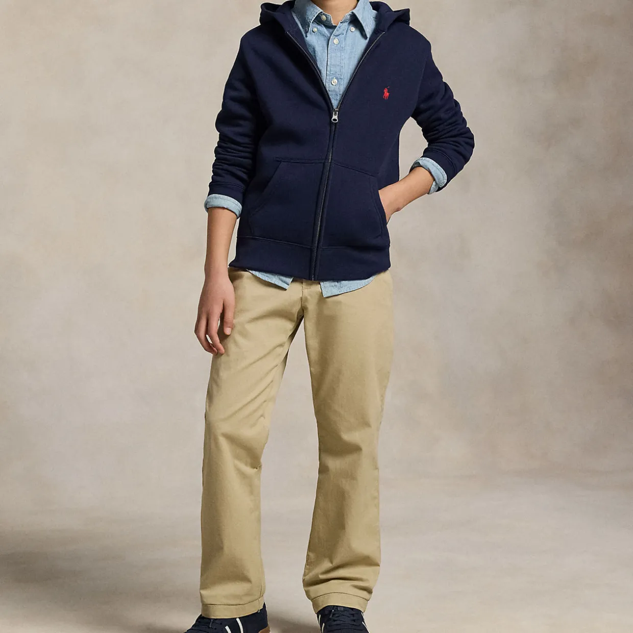 Pony Logo Fleece Hoodie 6-14 Years