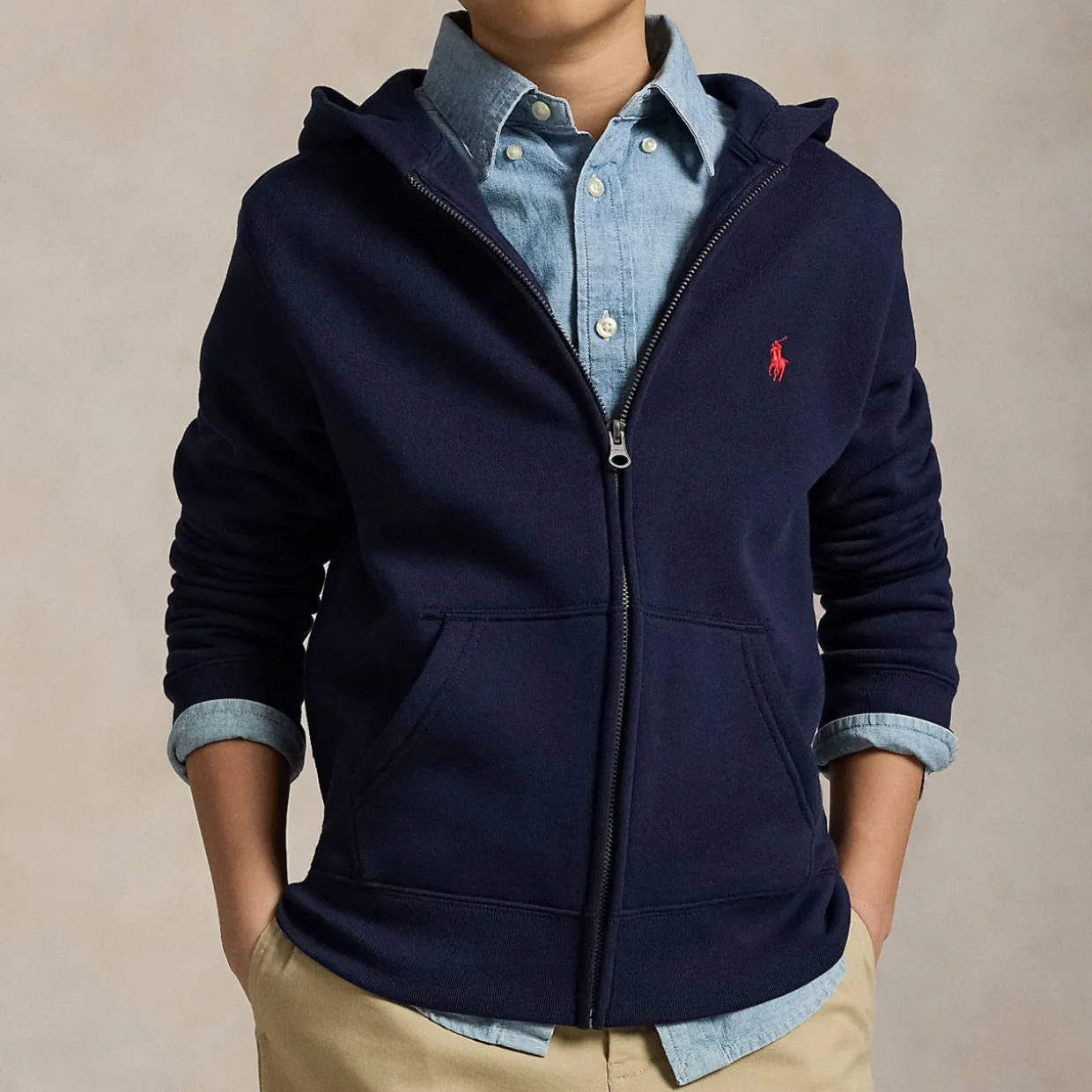 Pony Logo Fleece Hoodie 6-14 Years