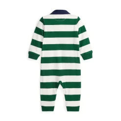 Pony Logo Striped Rugby Coverall 3-12 Months