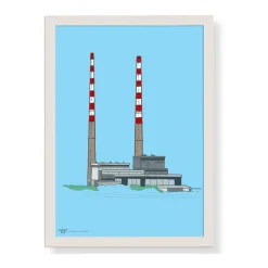 Poolbeg Chimney Framed Print