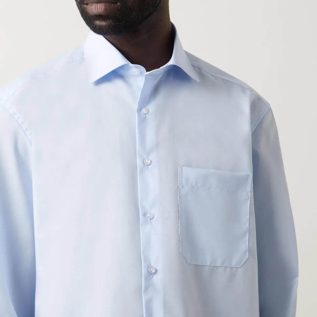 Poplin Single-Cuff Formal Shirt
