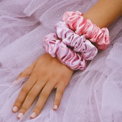 Pure Silk Large Scrunchies - Belleflower
