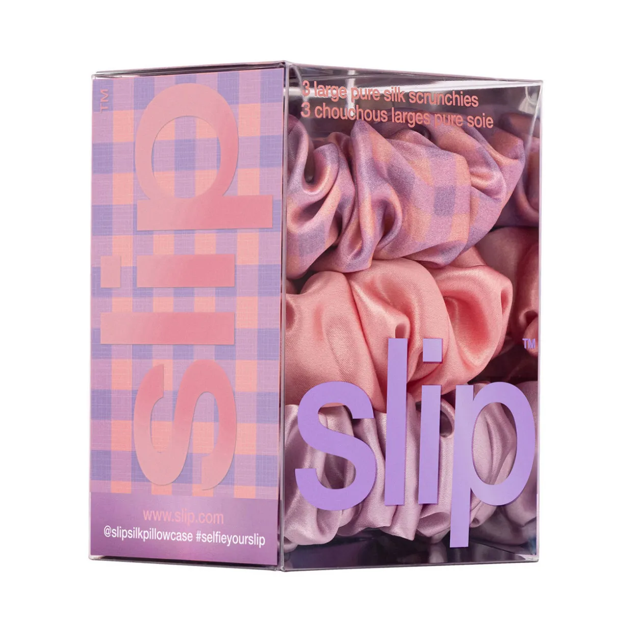 Pure Silk Large Scrunchies - Belleflower