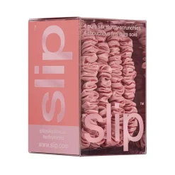 Pure Silk Skinny Scrunchies - Rose
