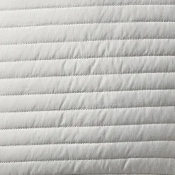 Quilted Lines Cushion Silver