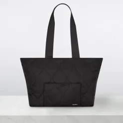 Quilted Nylon Tote Bag