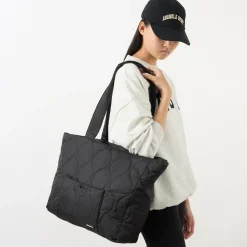 Quilted Nylon Tote Bag