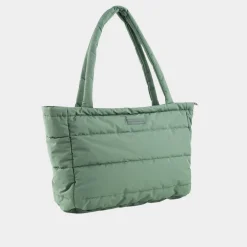 Quilted Tote Changing Bag Green