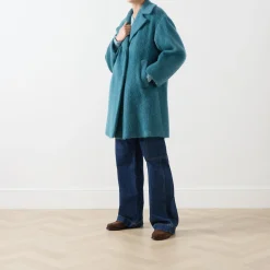 Rada Single-Breasted Brushed Coat