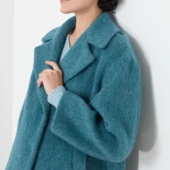 Rada Single-Breasted Brushed Coat