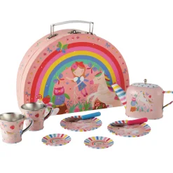 Rainbow Fairy Tin 10-Piece Tea Set