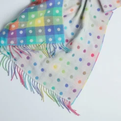 Rainbow Spotted Baby Blanket